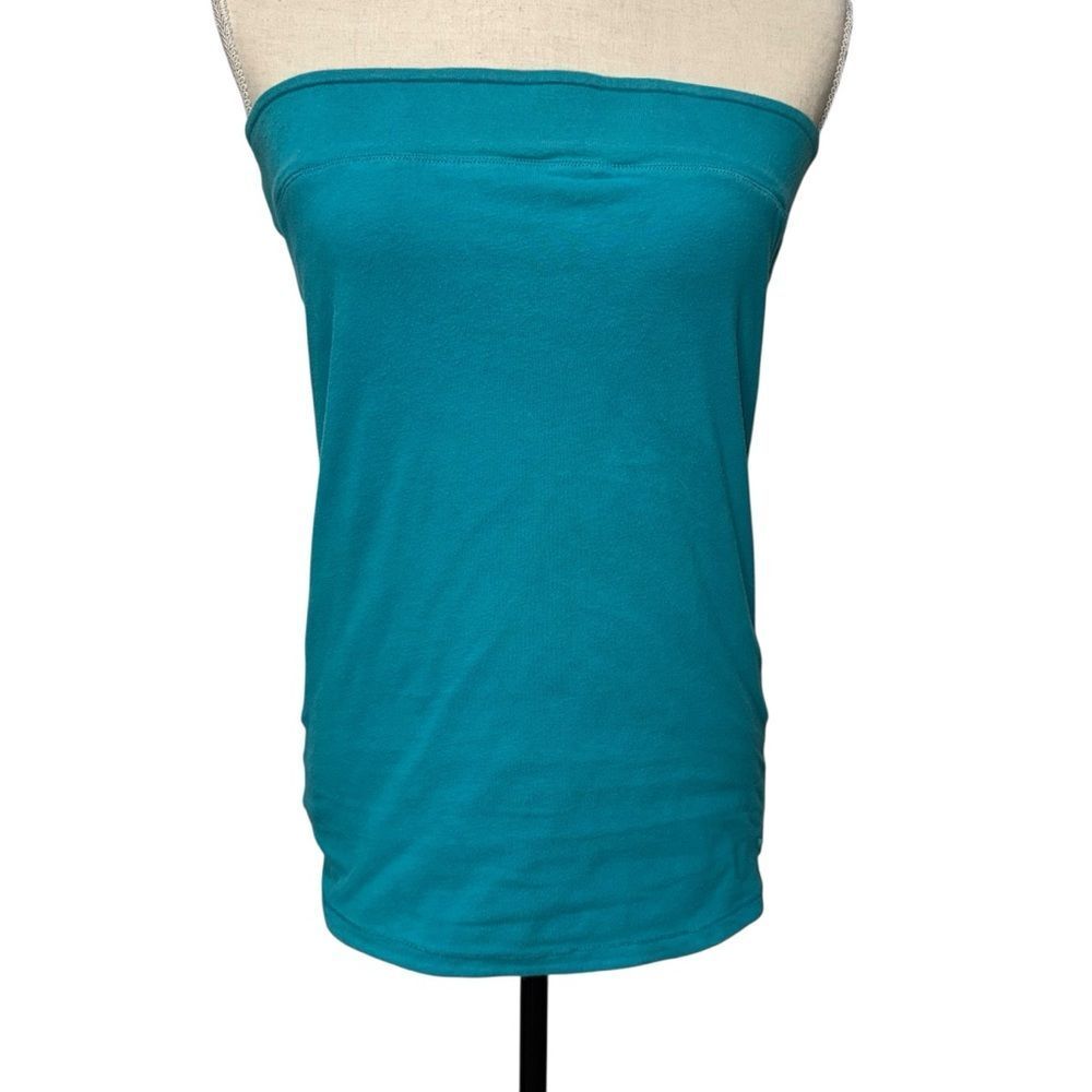 American Eagle Outfitters Strapless Reversible Tube Top Blue Teal Green size L - Picture 11 of 11